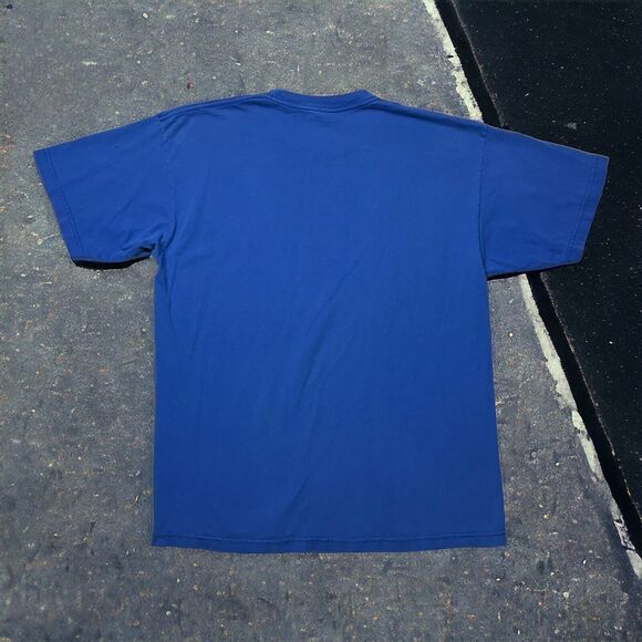 Vintage 90s Shorty's Skateboards Chad Muska Flag Logo Blue T-Shirt Size XL Rare - Picture 2 of 14